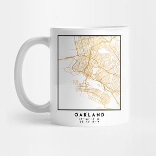 OAKLAND CALIFORNIA CITY STREET MAP ART Mug